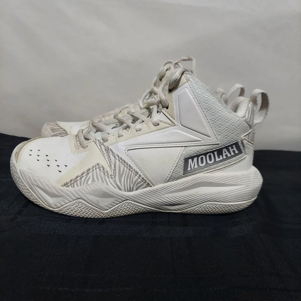 Moolah‎ Kicks Press Break White Basketball Shoes Kids Youth Size 4 213008001